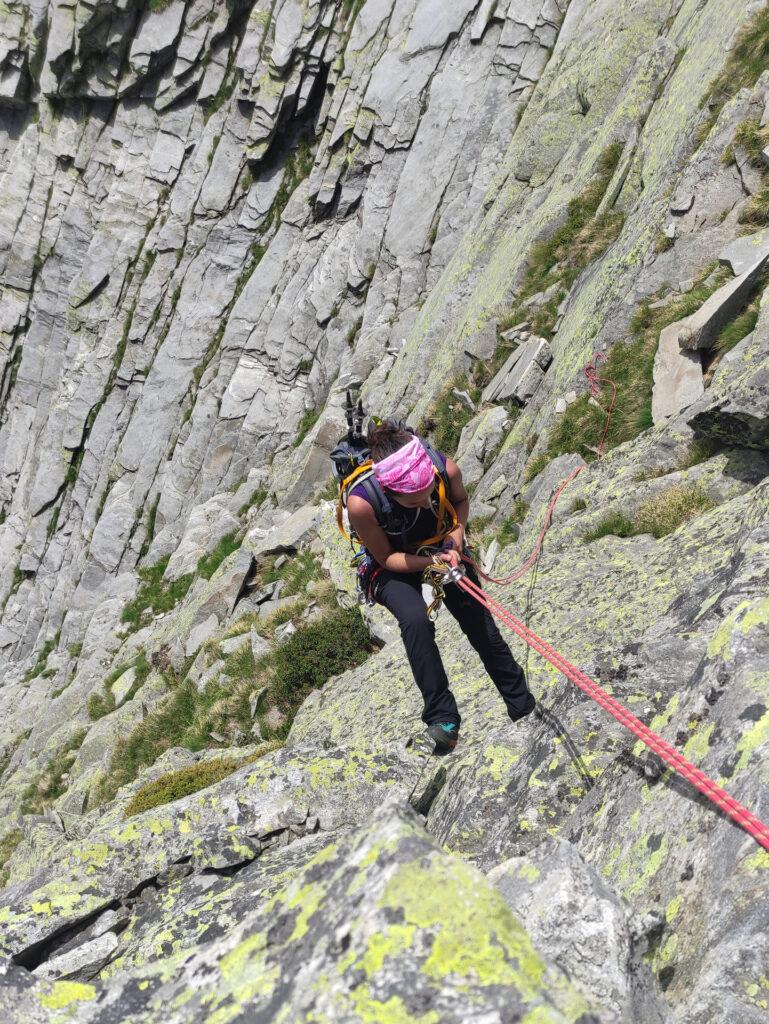 ultima calata alla fine del quarto risalto