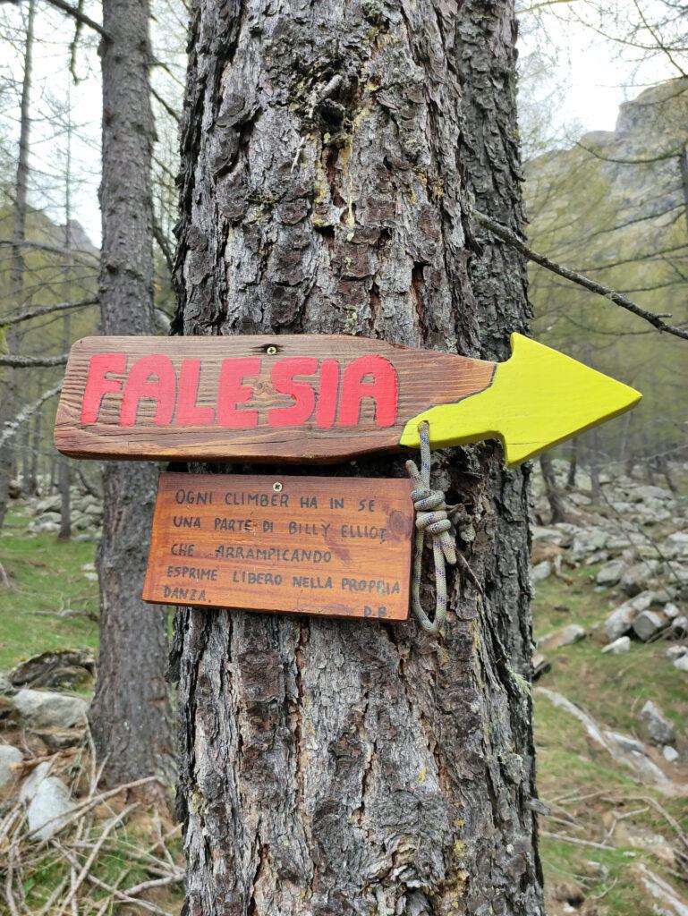 dopo aver mangiato e bevuto andiamo a vedere com'è la falesia, raggiungibile in 10 minuti dal Rifugio Crosta: altrimenti le corde cosa le abbiamo portate a fare??