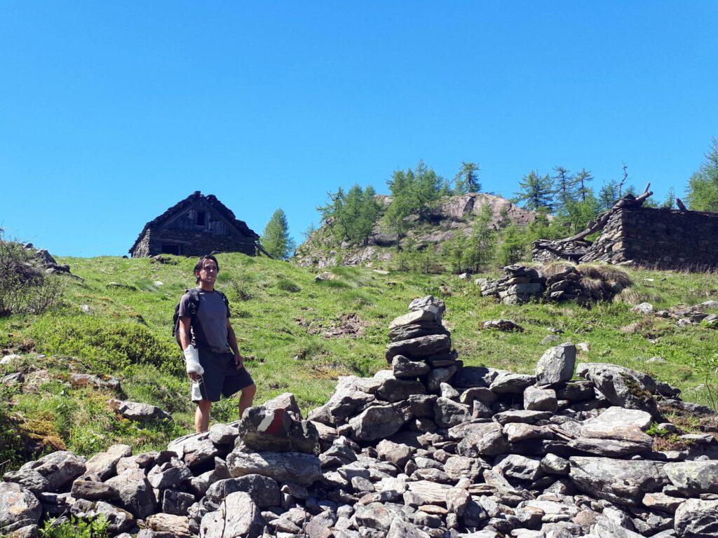 Siamo alla base dell&#039;Alpe Cama inferiore