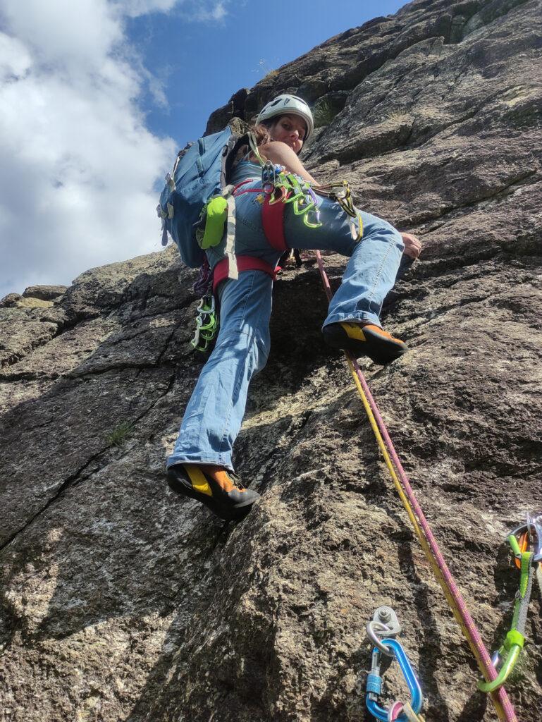 Erica all'attacco del quarto tiro. 5b mooolto generoso ma tiro davvero gradevole