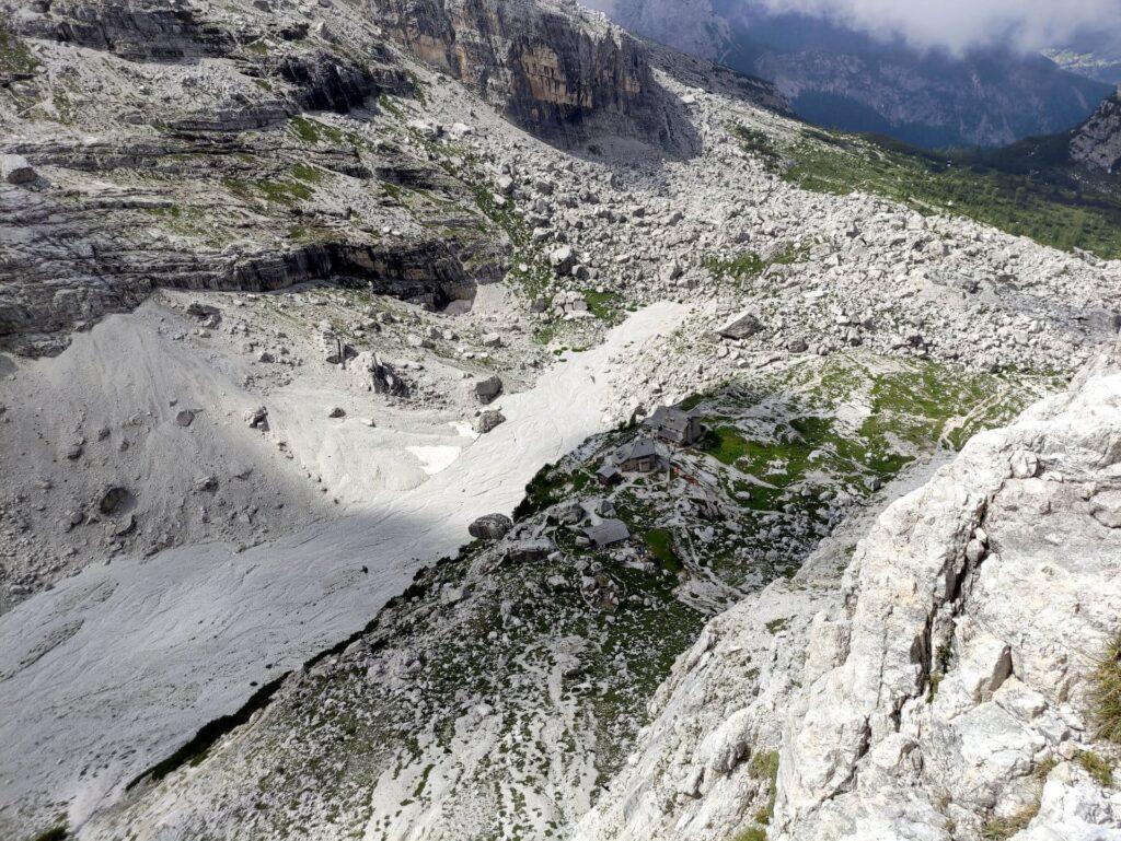 il Tuckett sempre più piccolo ma sempre visibile