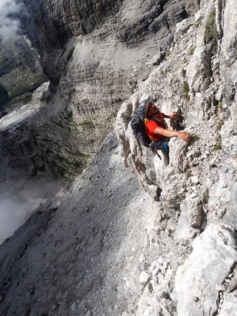 qualche metro di facile e divertente arrampicata