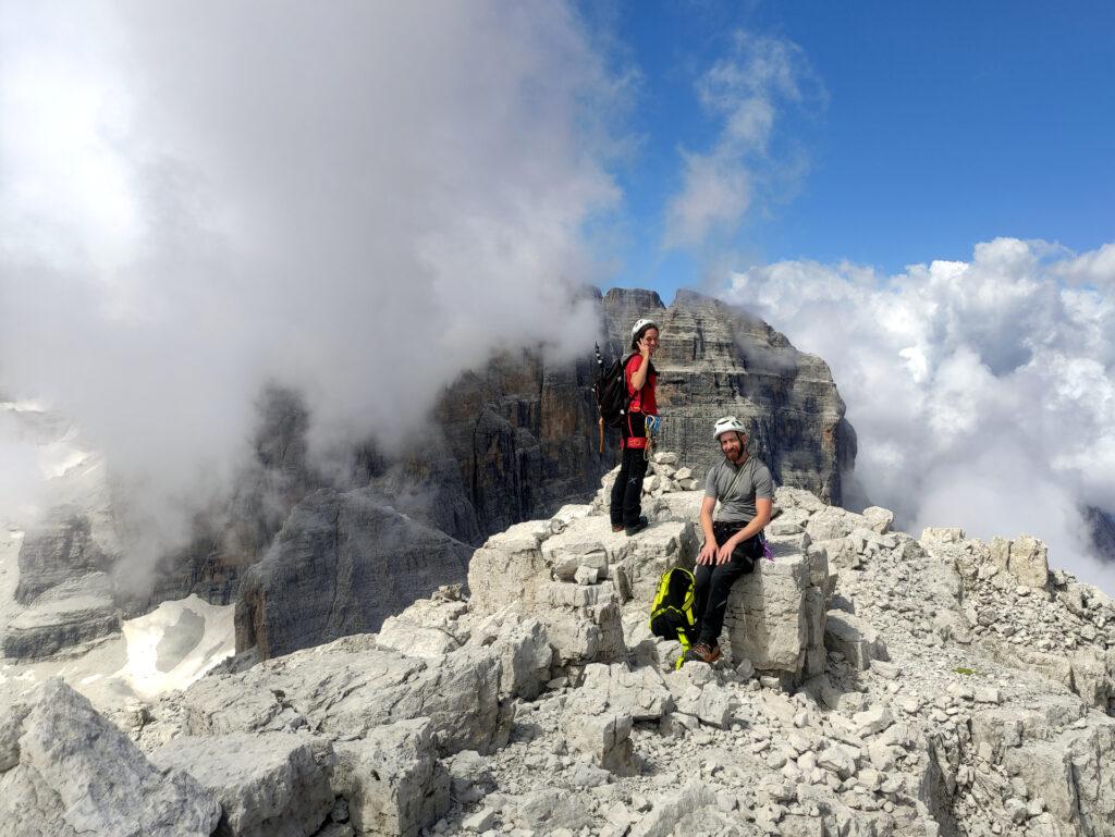 eccoci in cima! non ci siamo nemmeno più di tanto persi questa volta