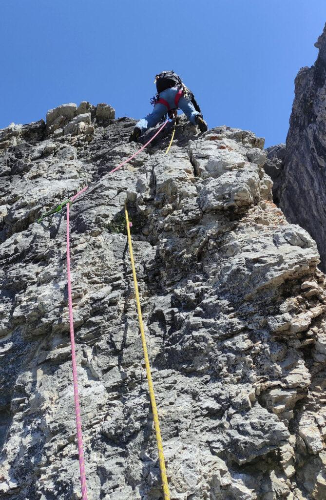 Erica al termine delle difficoltà del secondo tiro