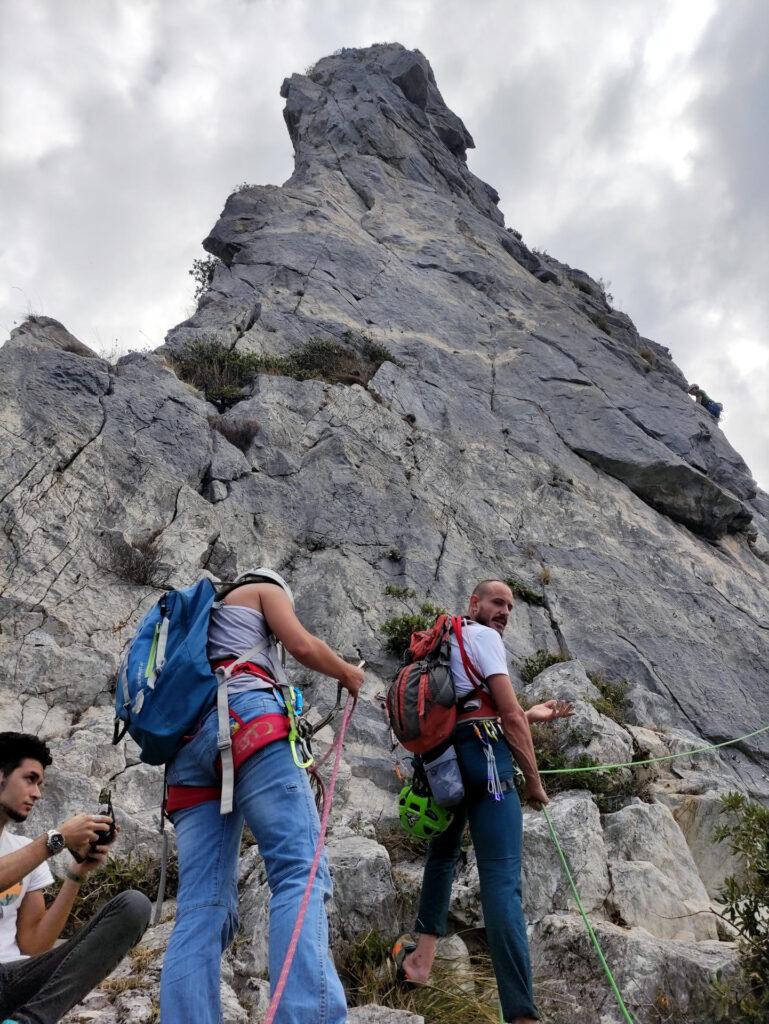 Alla sosta del primo tiro conosciamo Damiano, fotografo freelance che ci farà alcune belle foto col drone