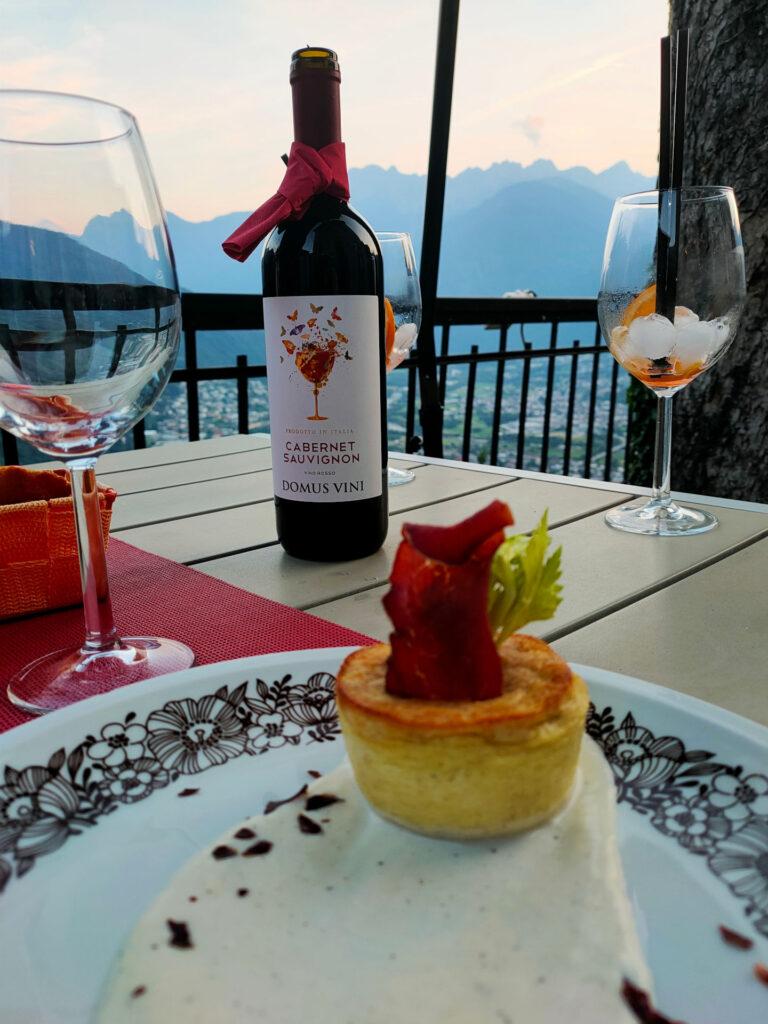 finalmente a tavola! Posto bellissimo questo ristorante La Terrazza e cibo ottimo!