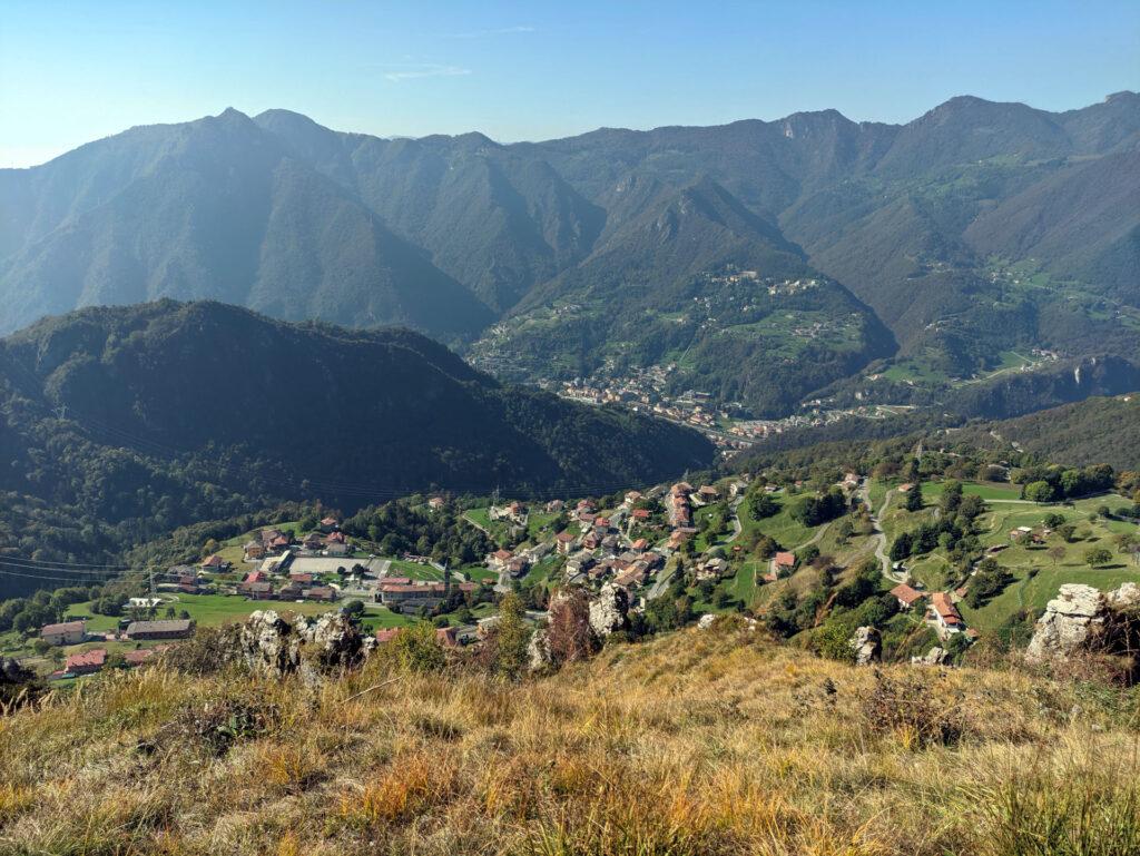 Vista di Salvarizza una volta raggiunta la Big Bench