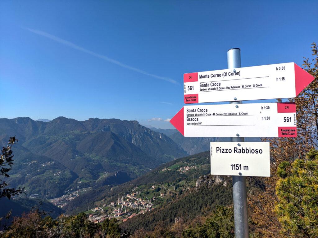 In meno di un'oretta si raggiunge anche la vetta del Pizzo Rabbioso