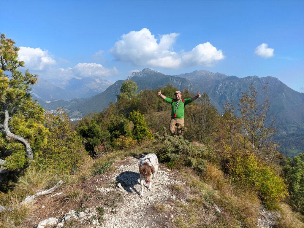 Marthy arriva in vetta al Pizzo Rabbioso