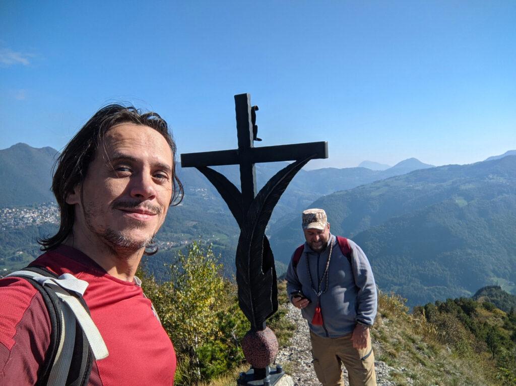 Selfie con la seconda croce