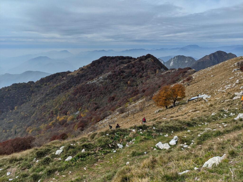 si intravede il "bivacco due aceri" (e si capisce la ragione del suo nome!)