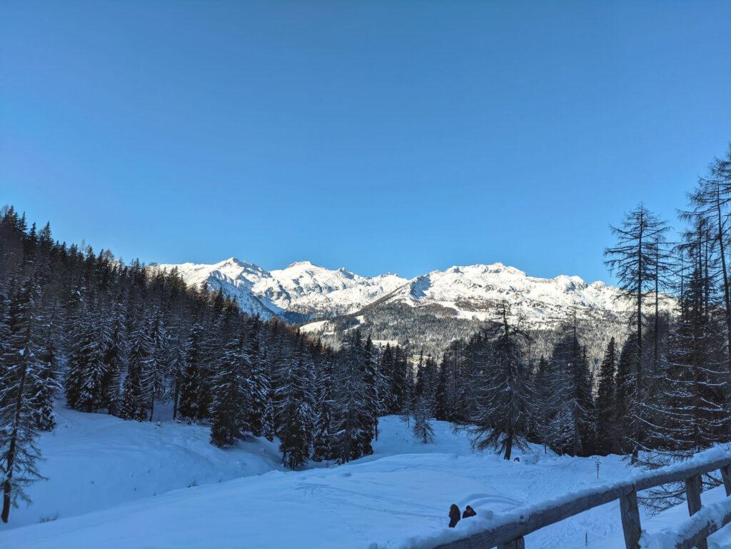 siamo... dalla parte sbagliata! la vista dalla Malga Vaglianella