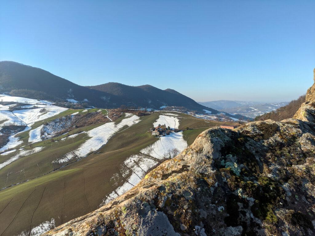 Vista dei colli dalla cresta