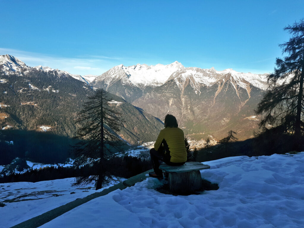 malga Plan: qui ci sta qualche minuto di contemplazione guardando verso il Carè Alto, la Presanella e il Pian di Neve