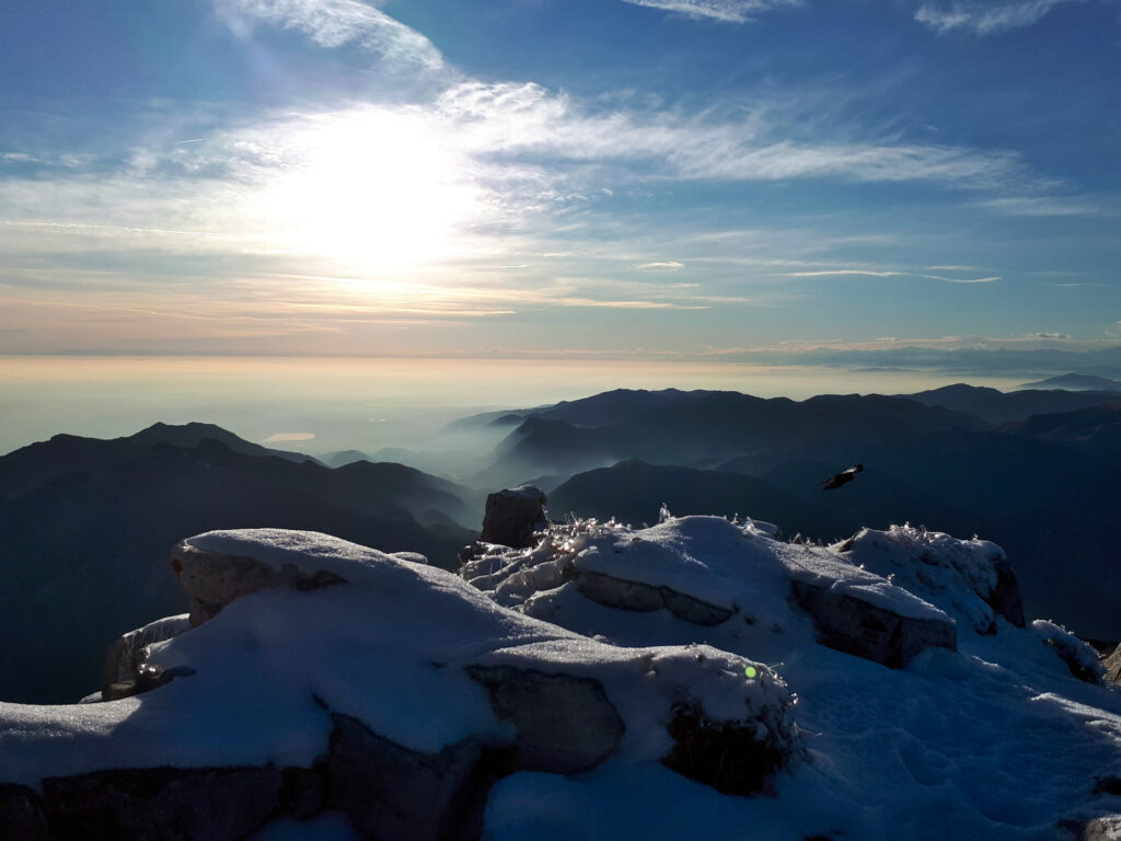 Ed eccoci ormai fuori, con il tramonto che incombe!