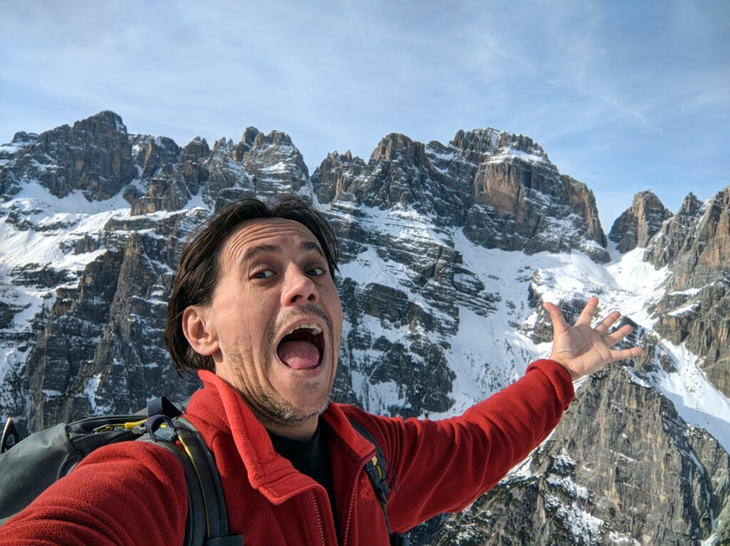 Selfie pagliaccio con il Brenta!