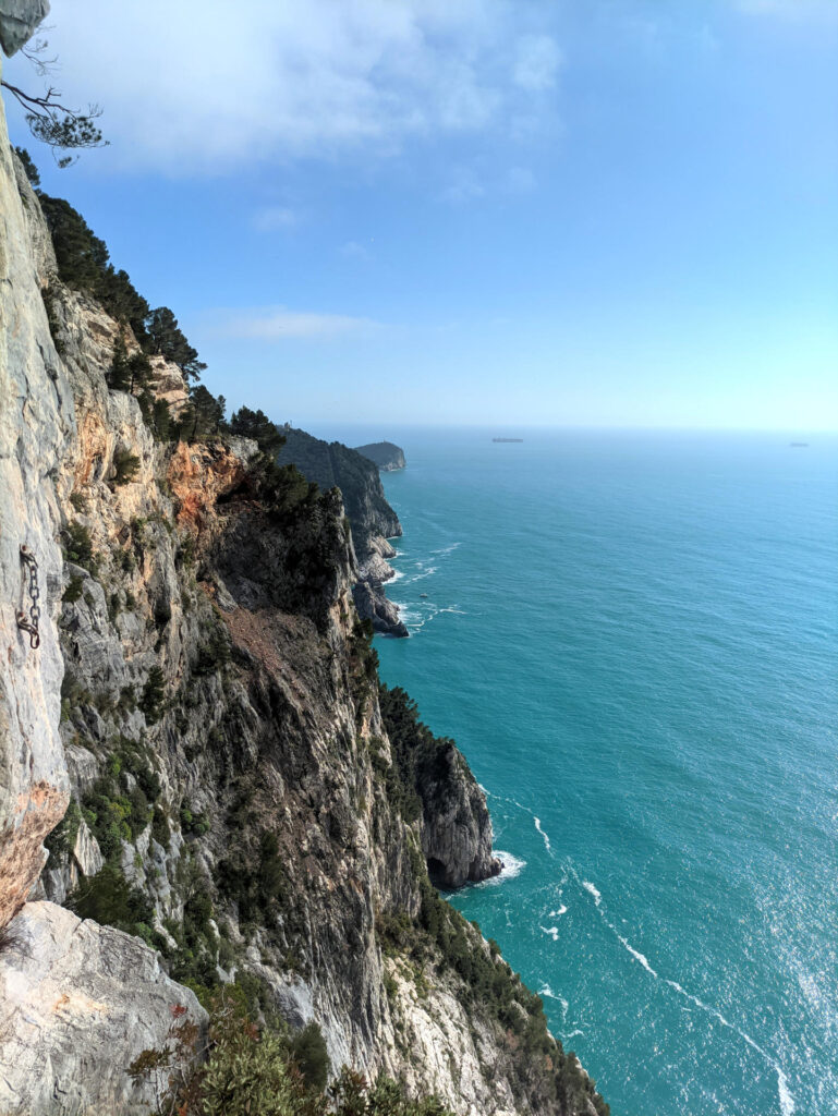 La vista in direzione di Portovenere