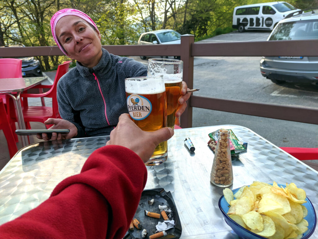 Meritata birra di festeggiamento al bar dell'Angelone!