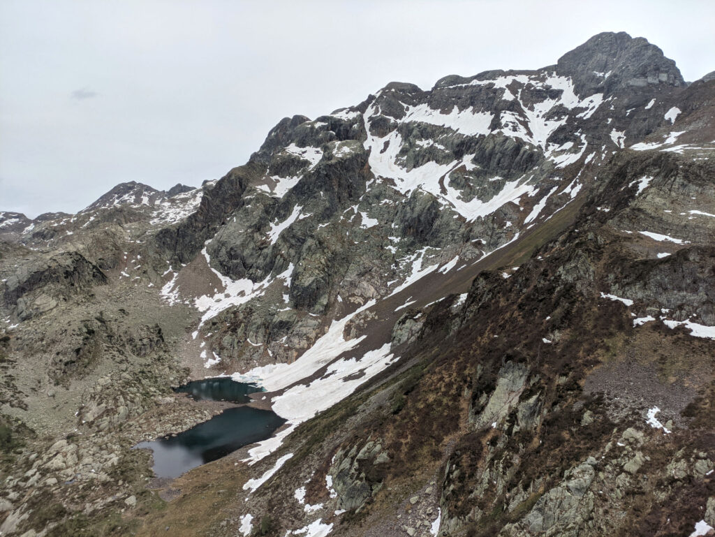 I laghi di Zelt visti dall'arrivo della nostra via