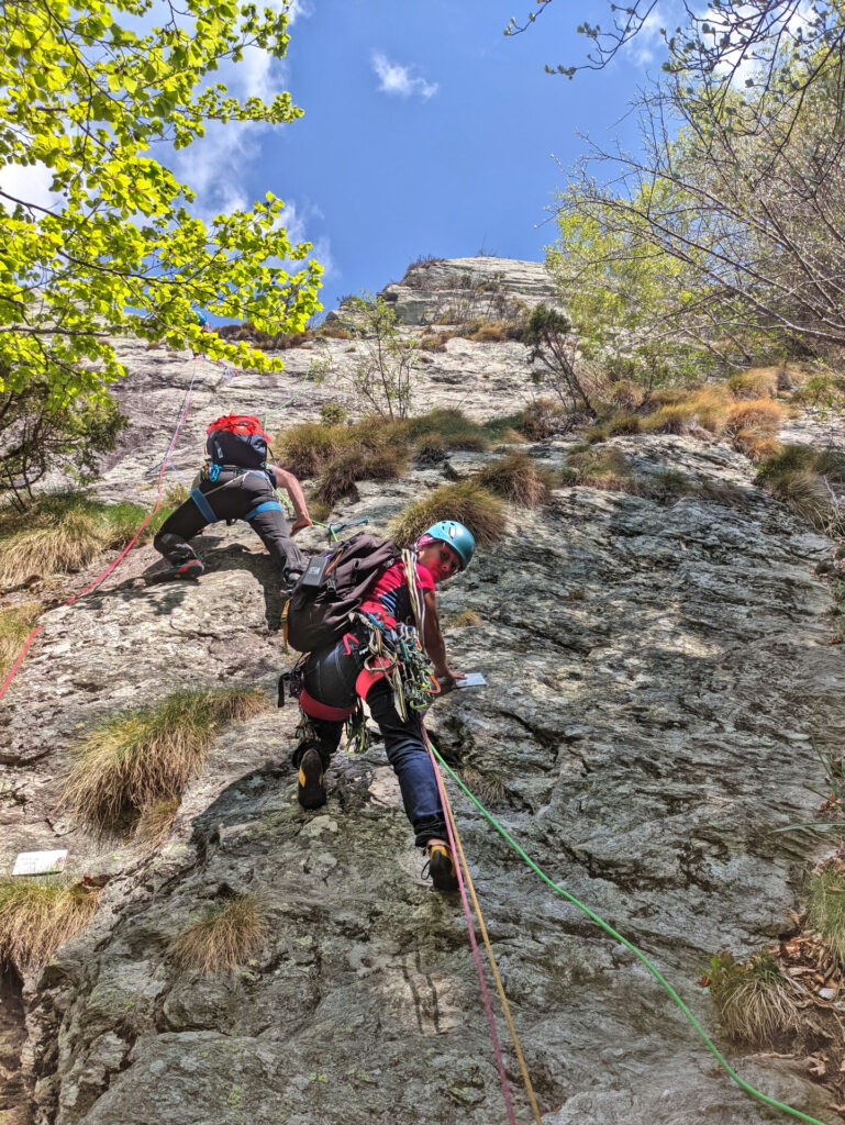 la partenza di Scialpinisti, qualche metro in comune con Pao Mar e poi tutto a destra