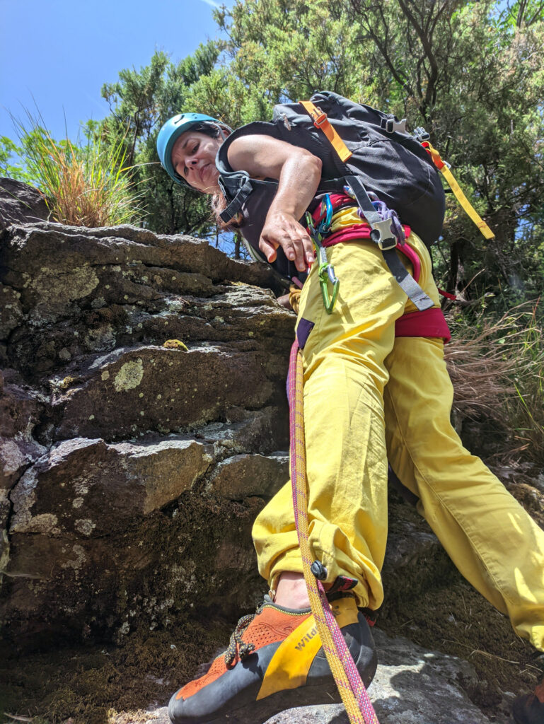 Erica rimonta il muretto iniziale del terzo tiro