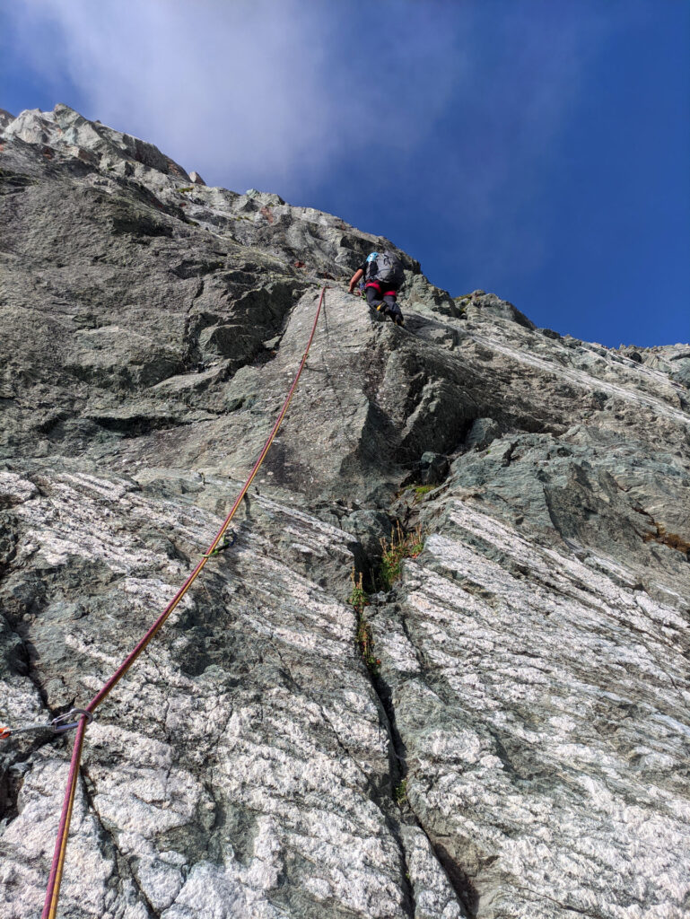 Erica sul primo tiro alla ricerca degli spit poco visibili