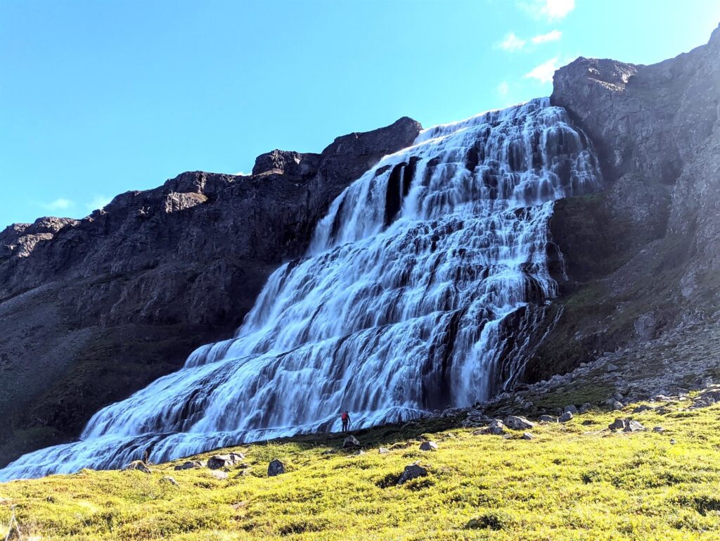 l'ultimo salto (o il primo) delle cascate di Dynjandi