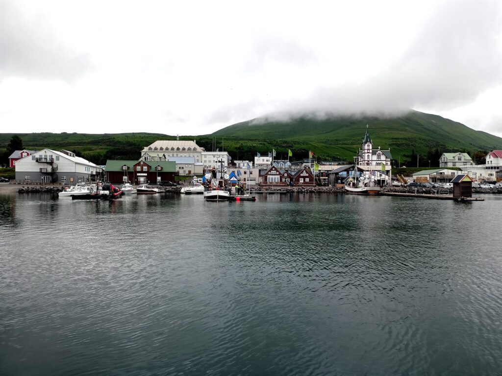 Húsavík vista dal molo