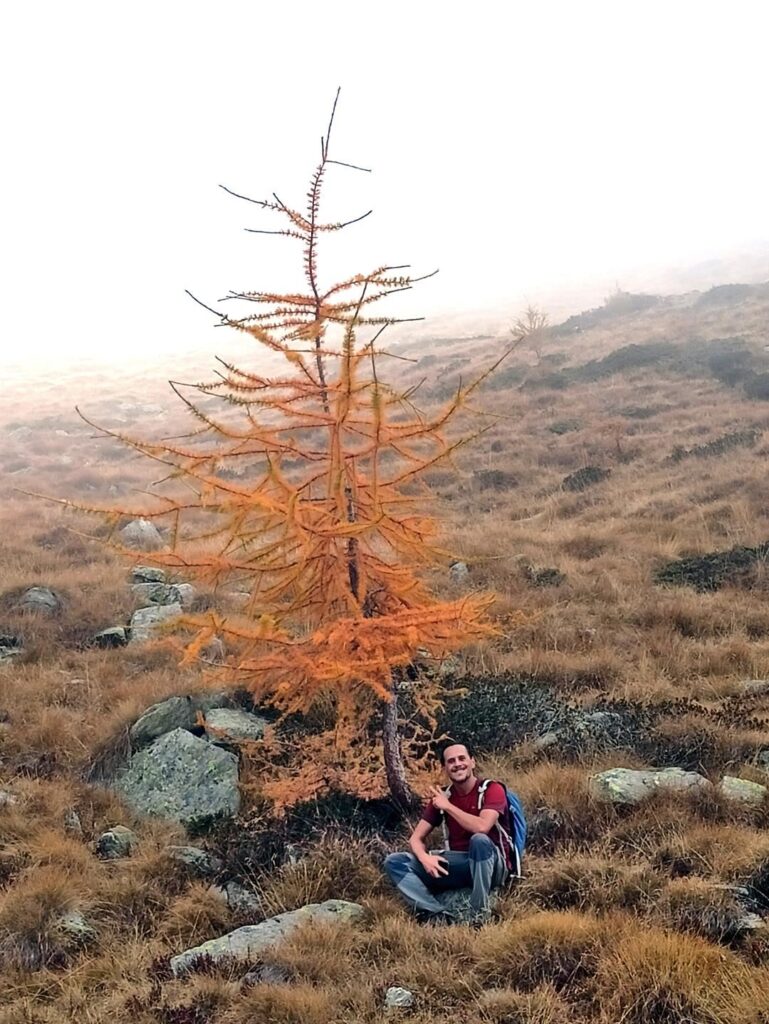 Gabri e il piccolo larice: amore a prima vista