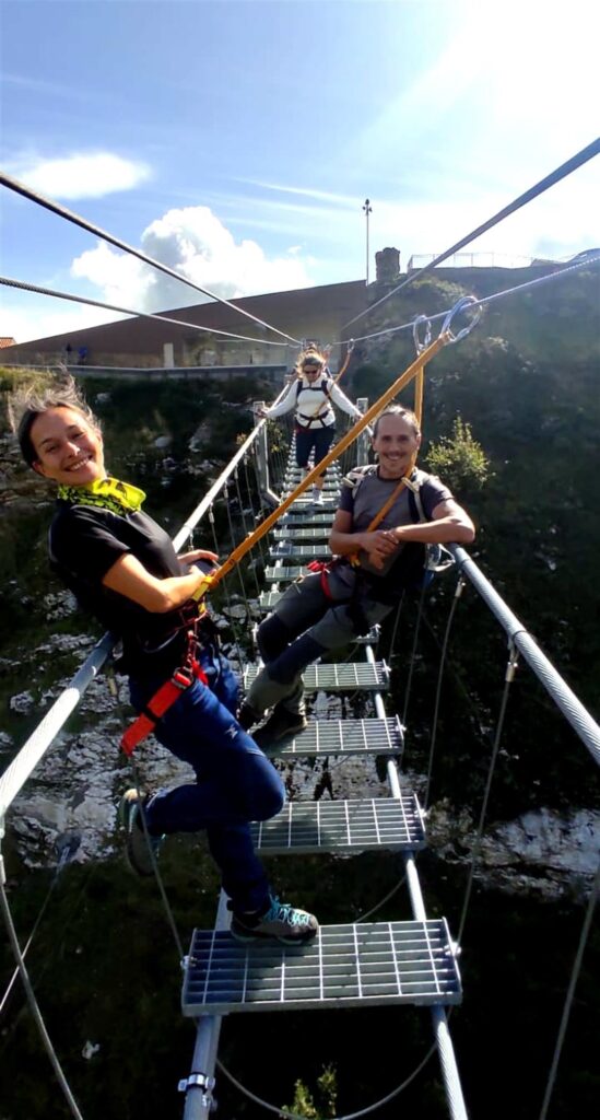 per noi è una passeggiata, diverso è se l'altezza fa impressione