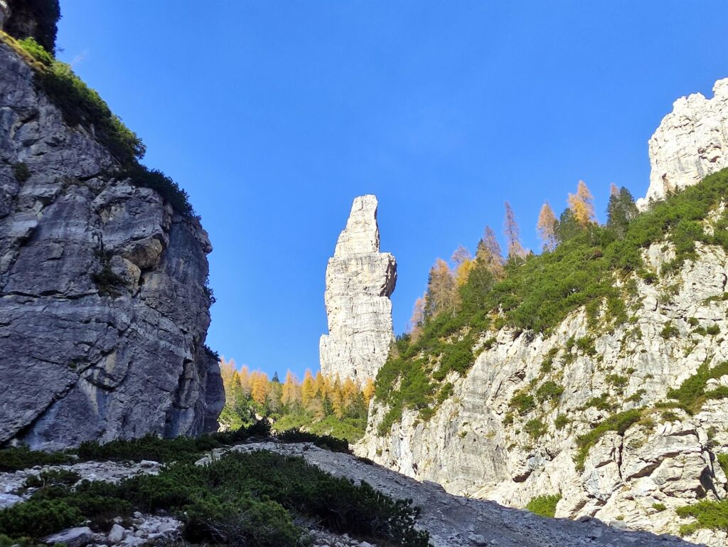 eccolo qui, il mitico campanile: sembra vicino....