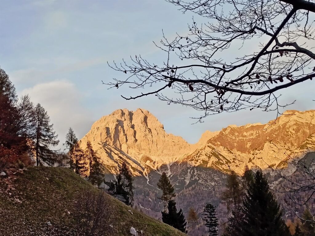 Monte Duranno quasi al tramonto