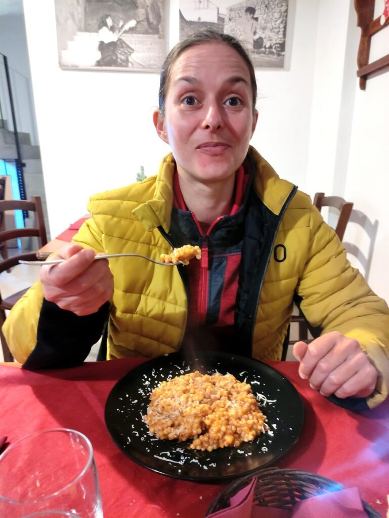 Erica la cena se l'è meritata in via: Fregola sarda!