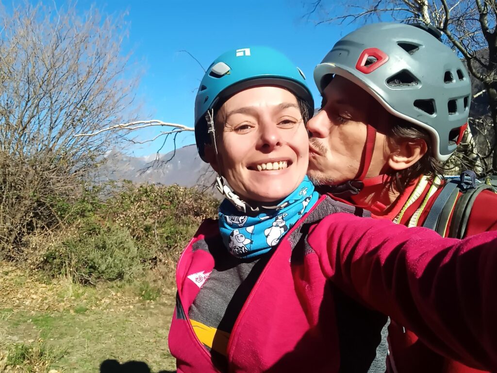 selfie bacioso prima di attaccare la via ;)