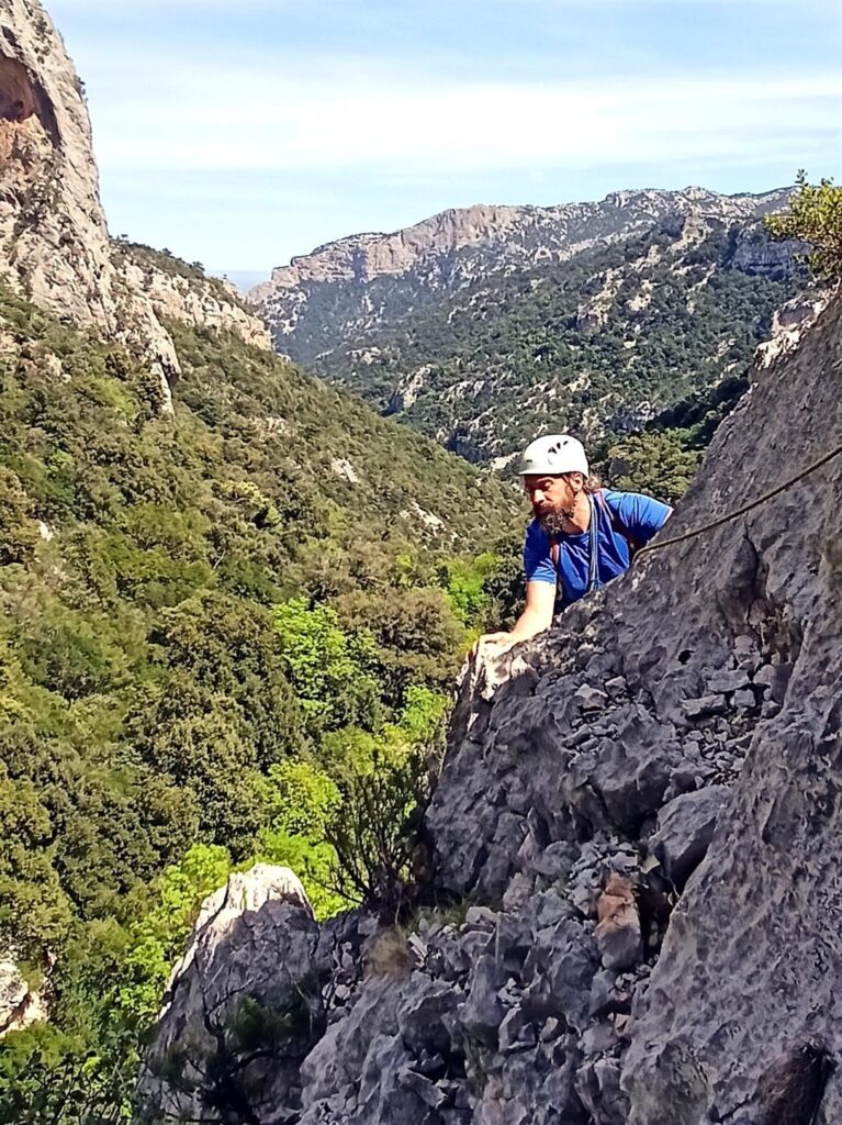 Il Niggah in uscita dallo spigolo del secondo tiro