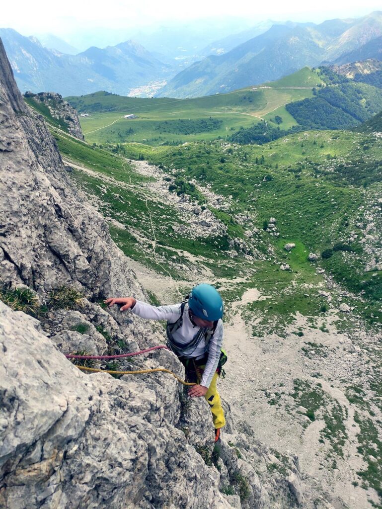 Erica sugli ultimi metri del secondo tiro