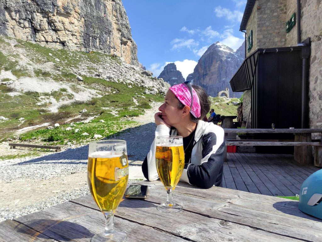 Meritata birretta e un po' di relax al Brentei