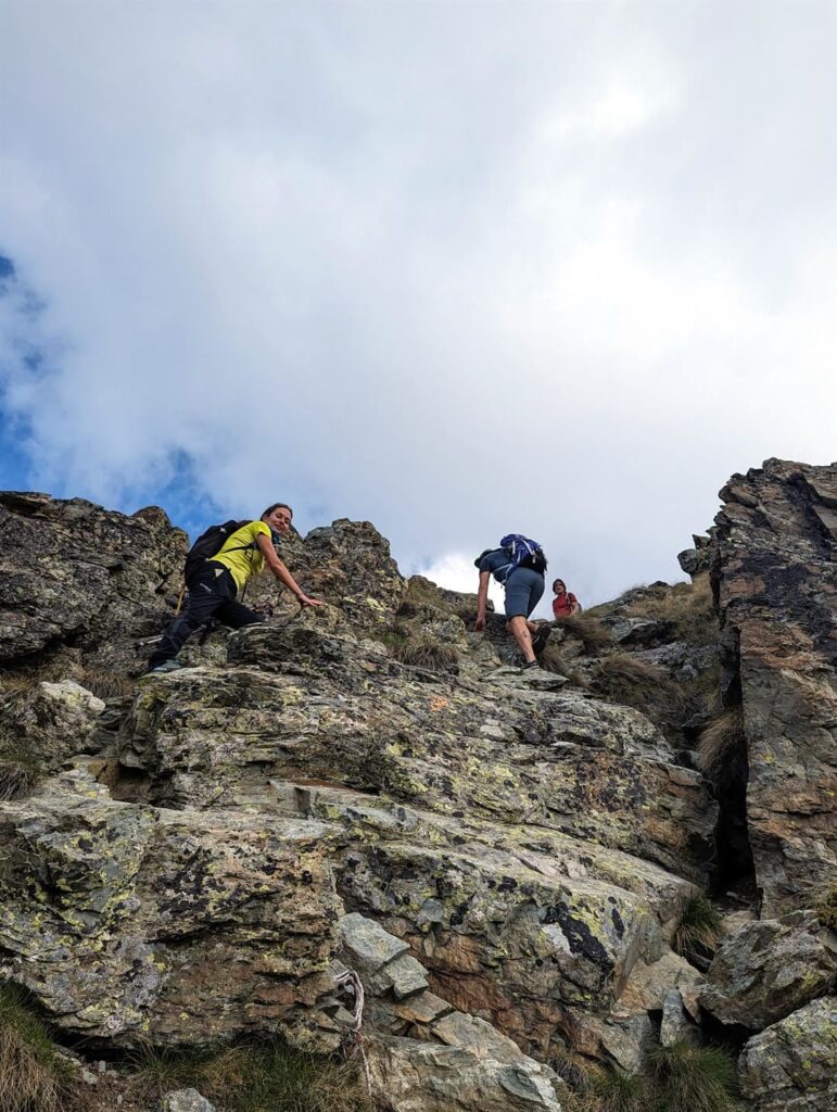 facili roccette per raggiungere la cima