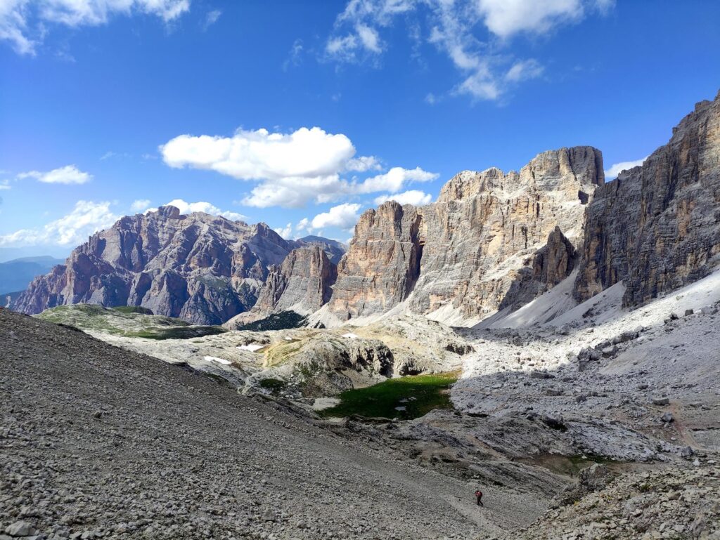 scendendo verso la Forcella