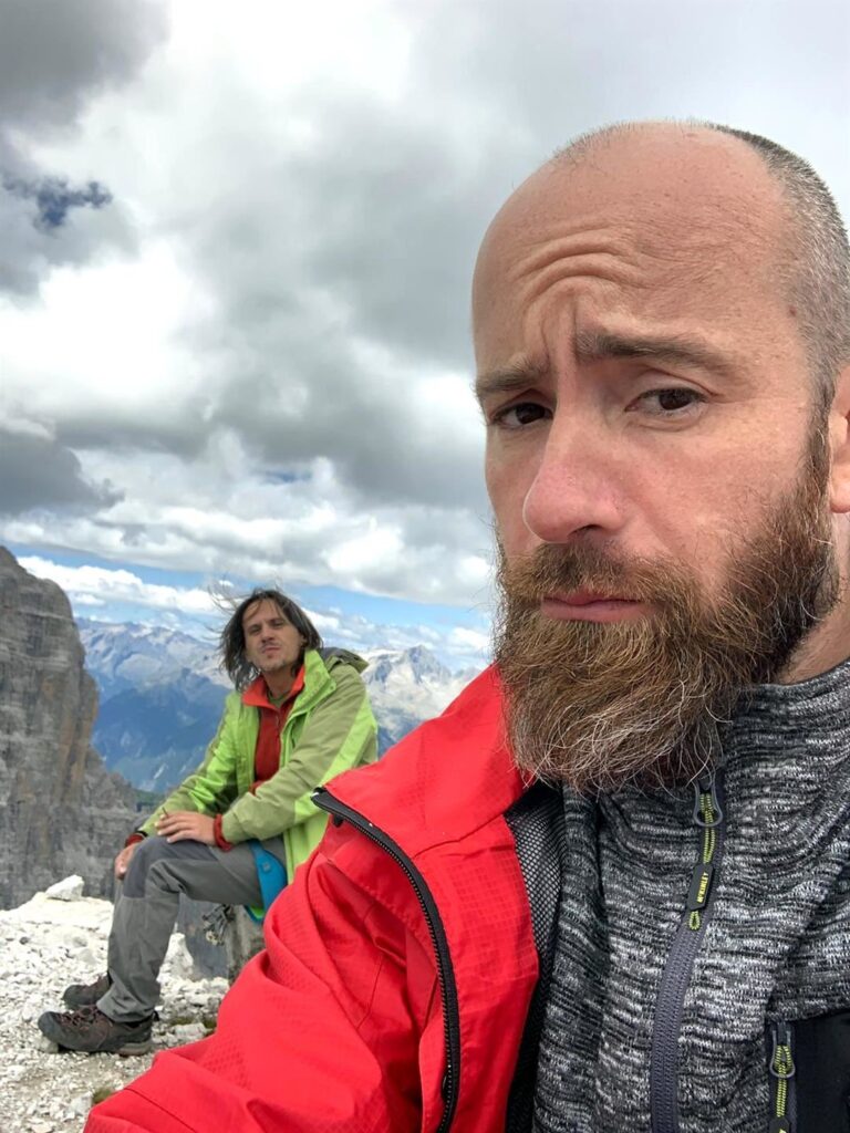 giustamente noi arriviamo in cima e il sole se ne va