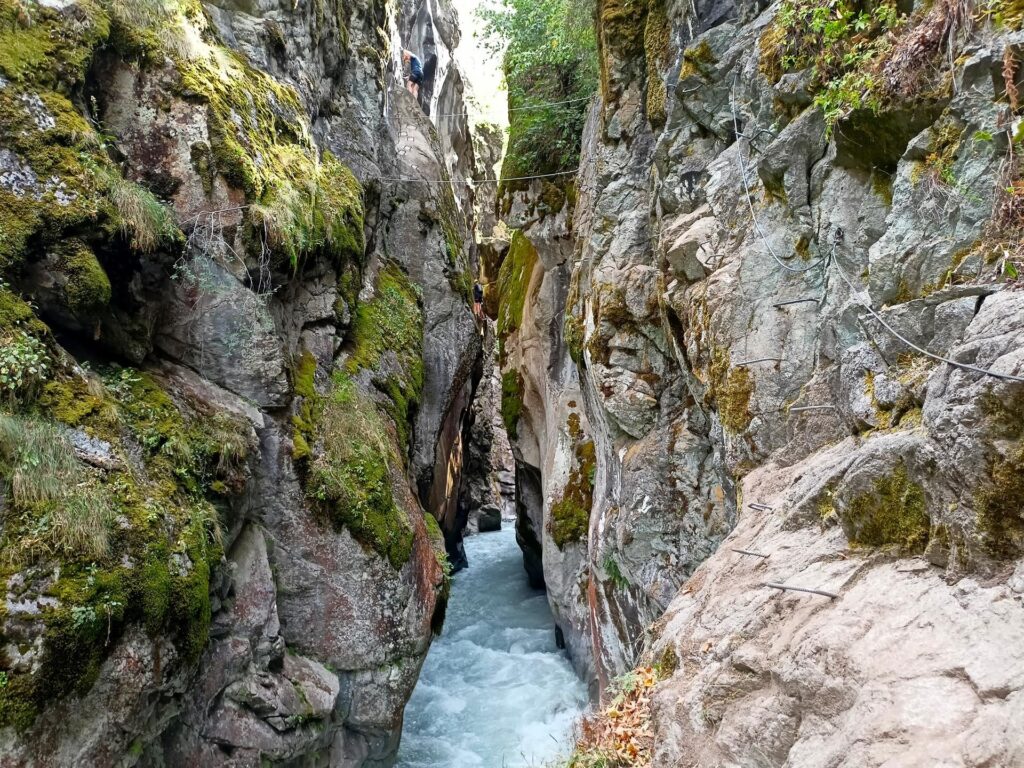 la parte più bella della ferrata!