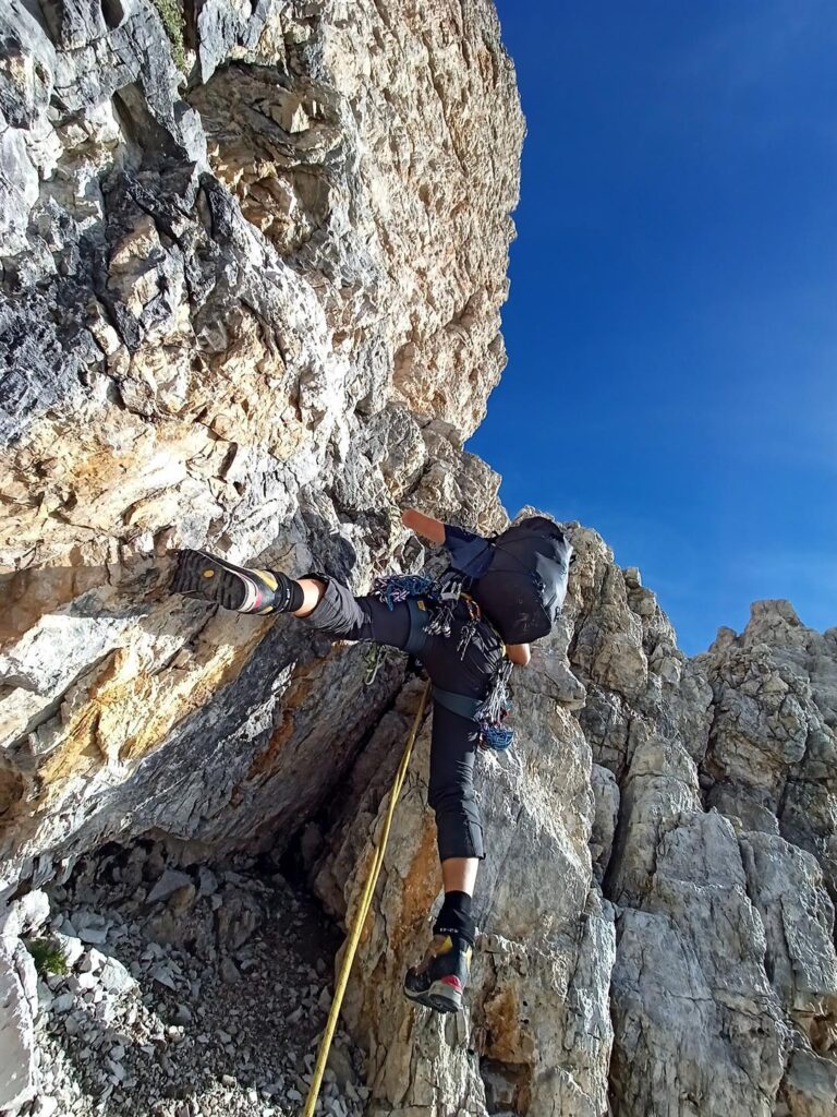 Il Niggah sull&#039;ultimo tratto prima di uscire sul versante nord