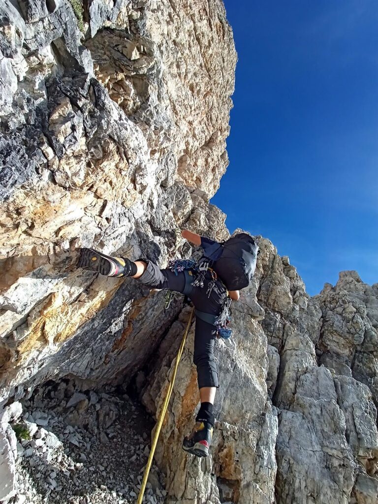 Il Niggah sull'ultimo tratto prima di uscire sul versante nord