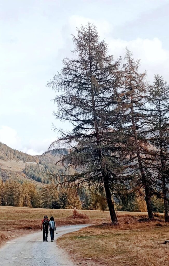 Gab e Erica ormai quasi al parcheggio