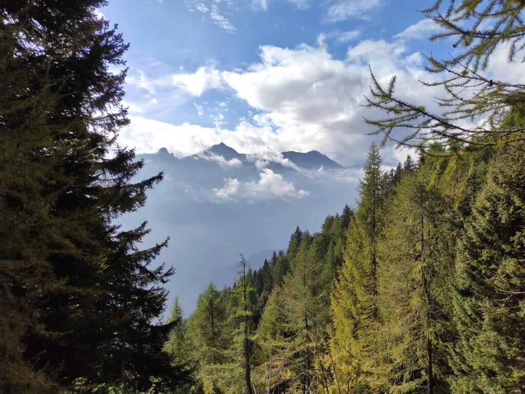 quando i cielo si apre si traguarda fino alla vicina Svizzera