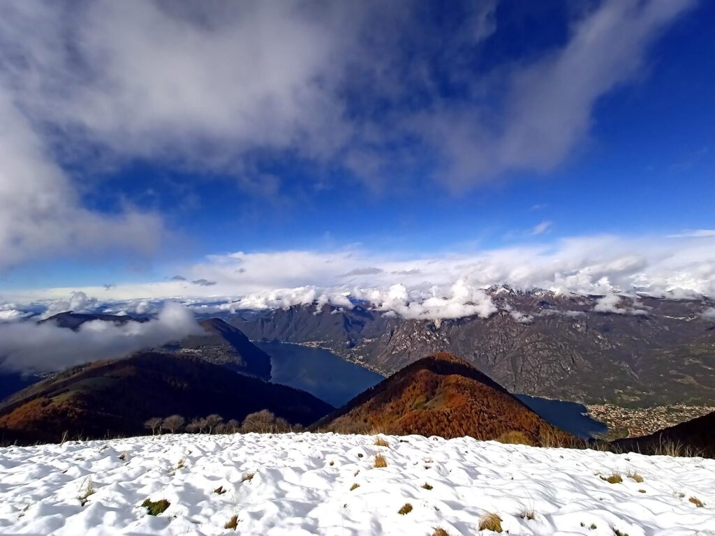 il Lago di Lugano inizia ad intravedersi: che meraviglia!