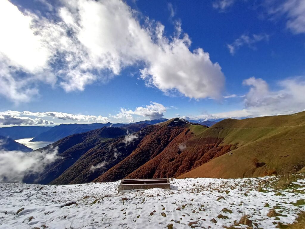 la vista dal Rifugio Venini