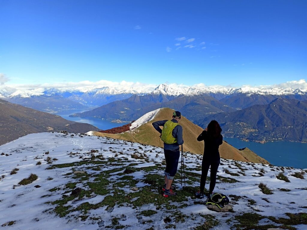 guardando la cresta che dobbiamo percorrere