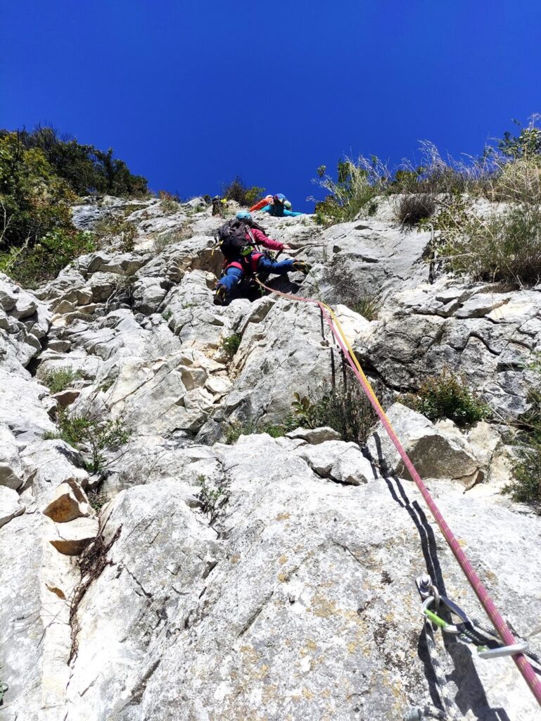 quinto tiro, con un piccolo passo un po' più delicato a metà