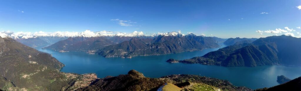 praticamente la vista abbraccia tutto il lago: bellissimo!